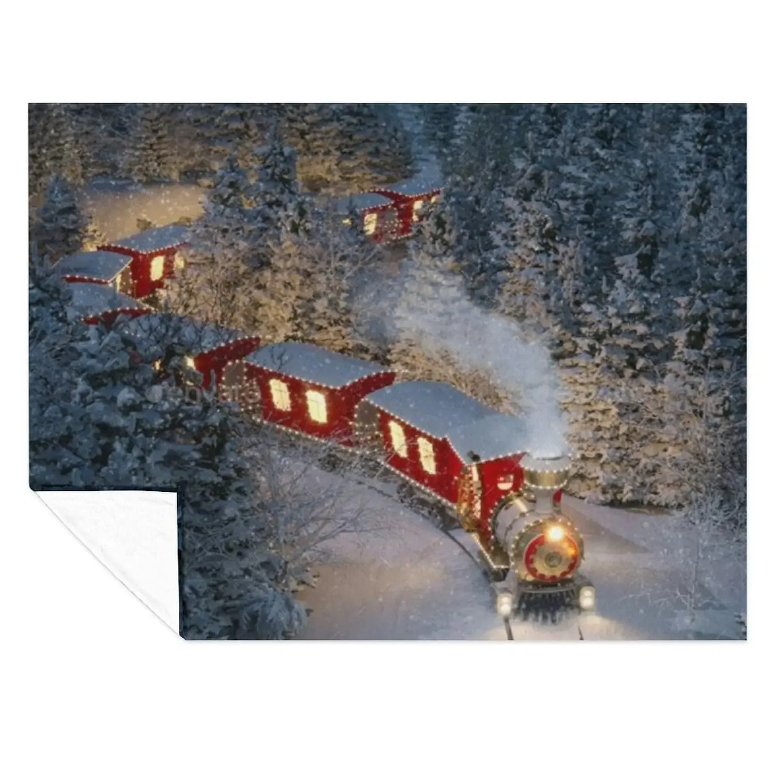 

Christmas Train Throw Blanket christmas gifts Nap Quilt Sofa Throw Blankets