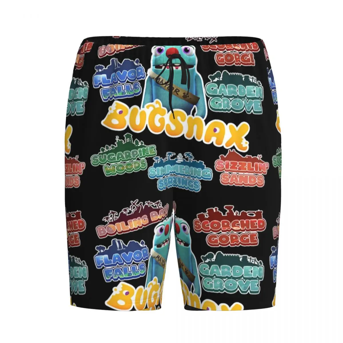 

Custom Bugsnax Locations Fan Art Pack Black Kinda Bug Shorts Sleeping Pants Men Pajama Pants Lounge Sleep Sleepwear Bottoms