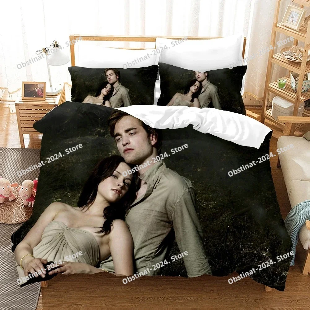 

New Movie Twilight Bedding Set Love Print single Comforter Quilt Bed Cover Duvet Cover Pillow Case 3 Pieces Sets Kids Adult Size