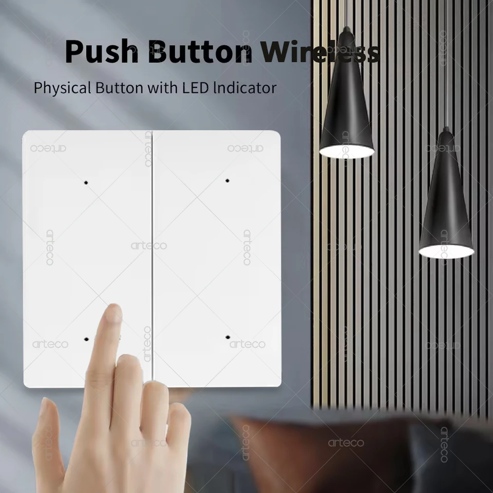 Tuya ZigBee Wireless 4 Gang Scene Switch Push Button Controller Battery Powered Smart Life App Home Automation For Zigbee Device, image 3