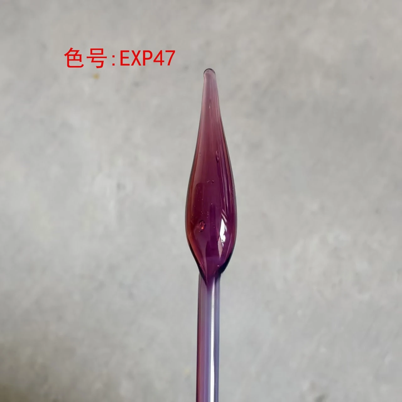 EXP47 Purple Burned Glass DIY Lamplighter Glass Rod Hard Material, Colored High Borosilicate