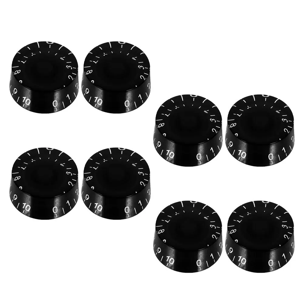 

8Pcs Potentiometer Plastic Knobs Electric Guitar Volume Control Knobs Bass Guitar Amplifier Sound Adjustment Volume Knob