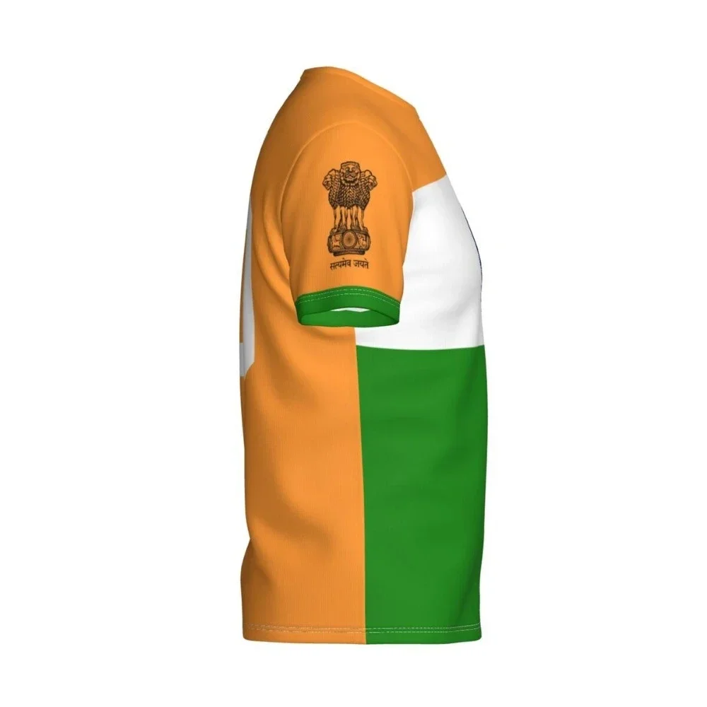 2024 New Indian Flag Graphic 3D Printed T-shirt Indian National Emblem Fashion Men\'s Tops National Day Gifts Personalized Tee