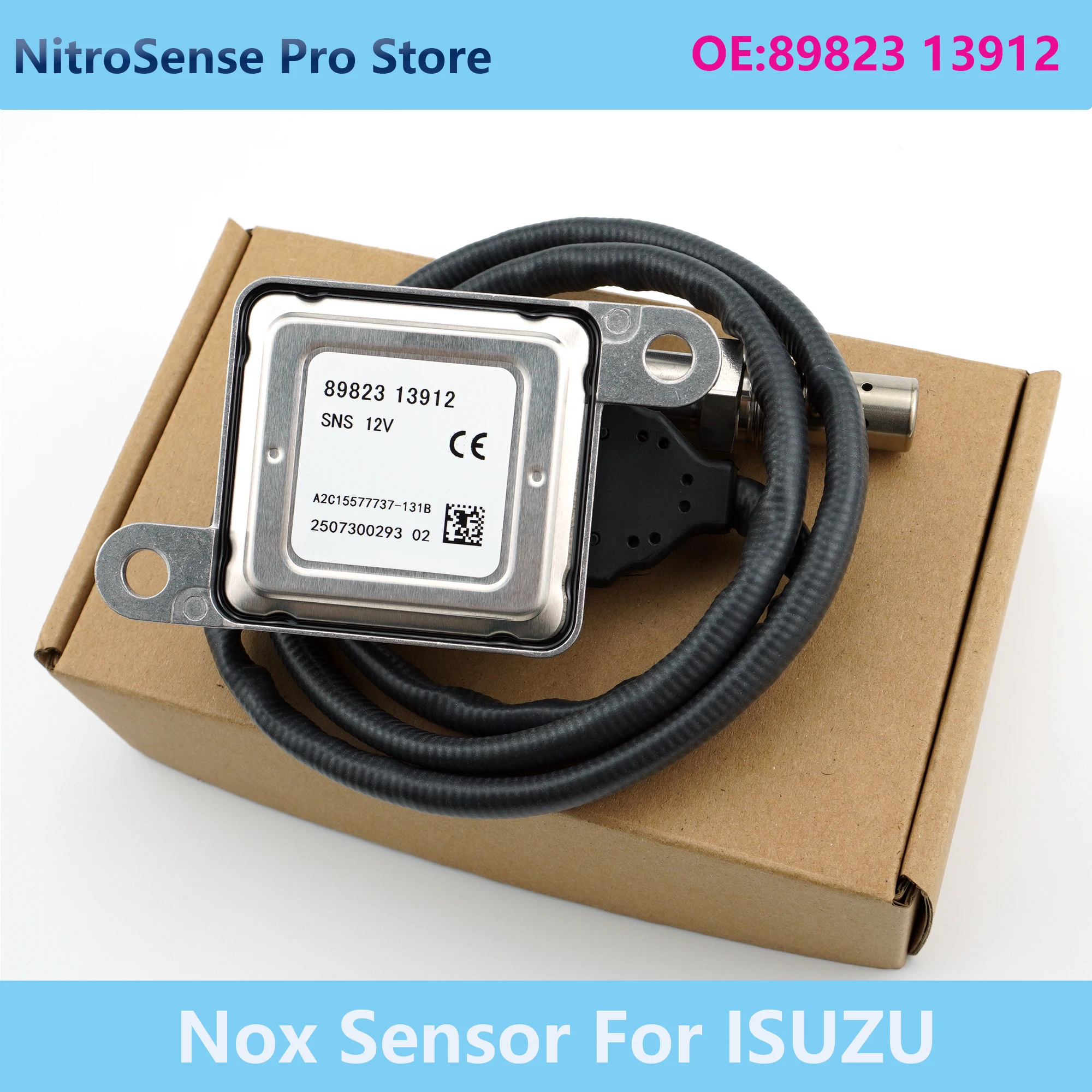 

89823 13912 8982313912 Original New Nitrogen Oxide NOX Sensor For Isuzu NPR NPR-HD NQR NRR Reach 4JJ1 3.0L 4HK1 5.2L