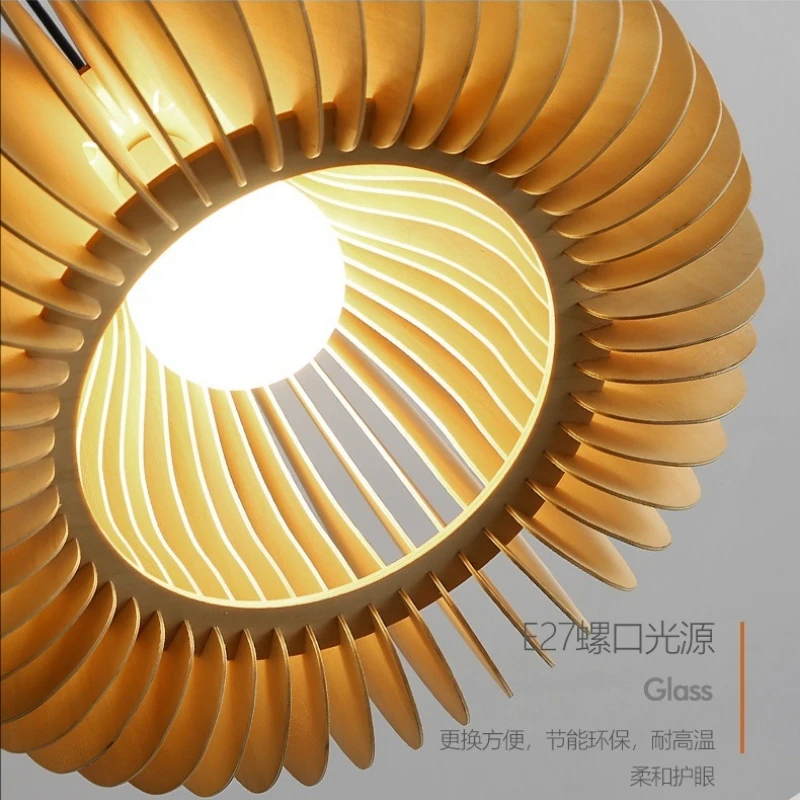 

Современный ресторан, деревянный подвесной светильник, домашняя креативная люстра, подвесной светильник в виде тыквы, гостиная, спальня, кухня, декор, подвесной светильник