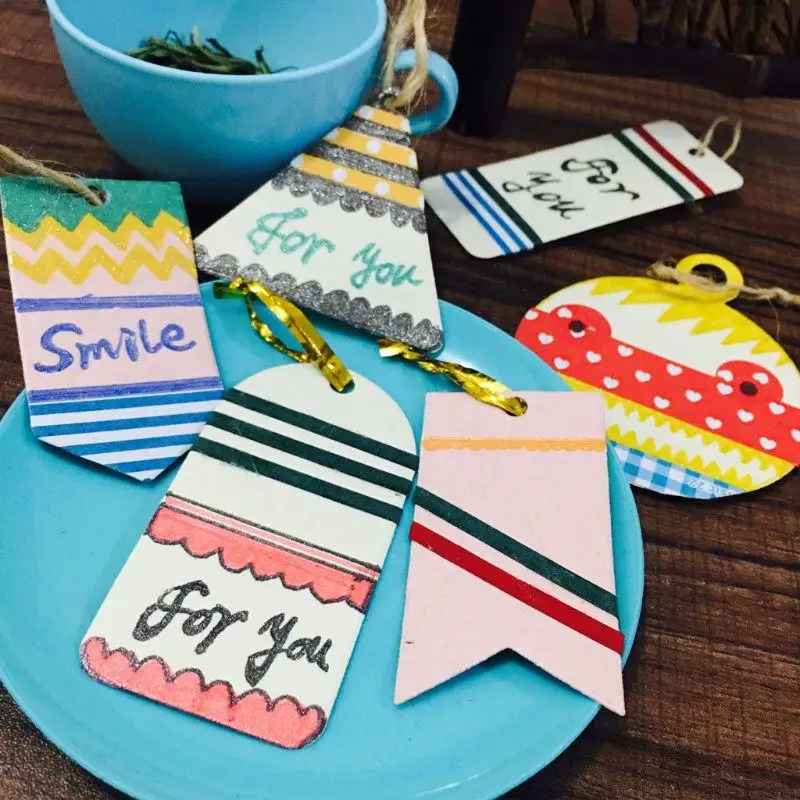 45BE rectangle tag metal cutting dies stencil diy scrapbooking อัลบั้มการ์ดแสตมป์การ์ด