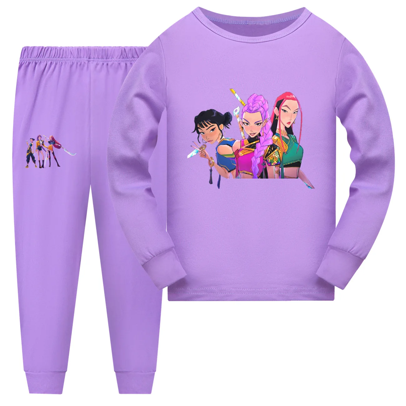 Kpop chasseurs de démons dessin animé enfants vêtements Rumi Mira Zoey filles garçons pyjama automne garçons à manches longues Pyjamas enfants costume