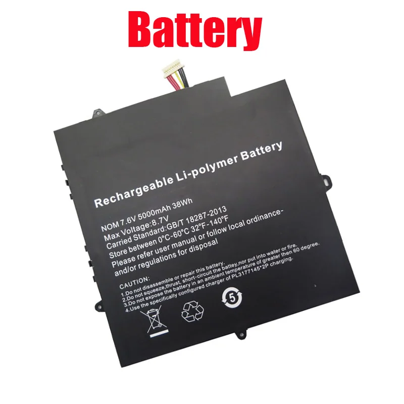 

Laptop Replacement Battery For GEO GeoBook 3SI 7.6V 5000MAH 38WH 10PIN 7Lines New