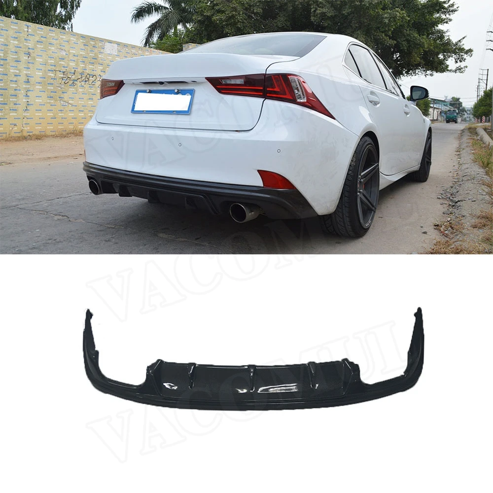 

VACOMUL Carbon Fiber/FRP Car Rear Bumper Diffuser Lip Spoiler For Lexus IS250 300 350 IS F Sport Sedan 4Door 2014-2016 BumperLip