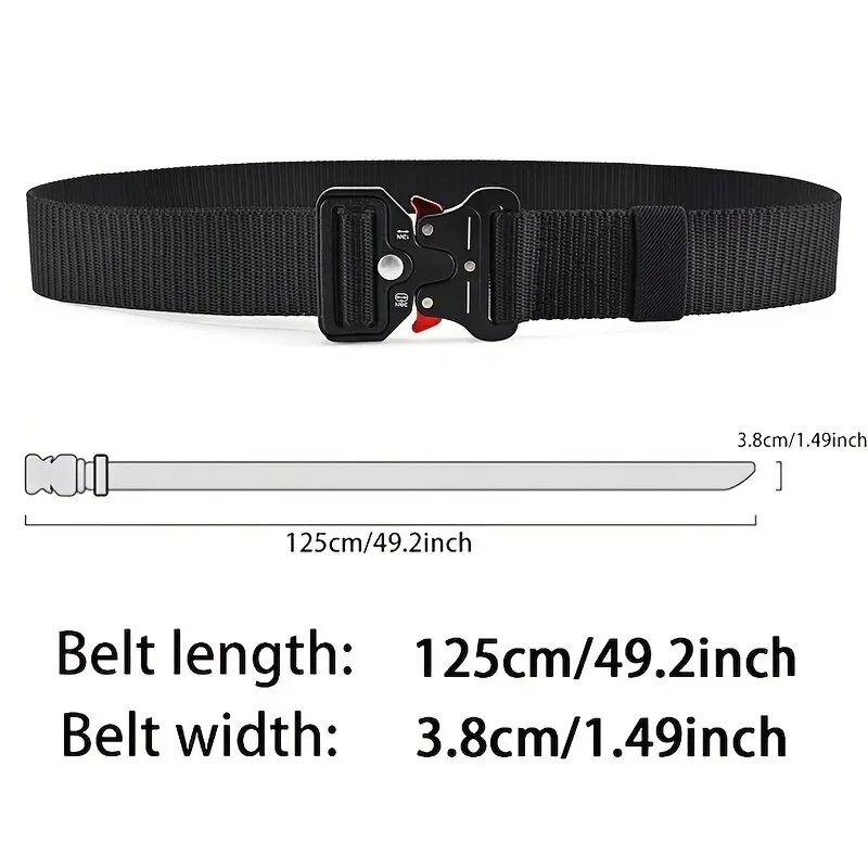 Ceinture d'extérieur multifonctionnelle pour hommes, toile de haute qualité pour nylon, ceinture de luxe pour hommes, jeans de sport pour femmes