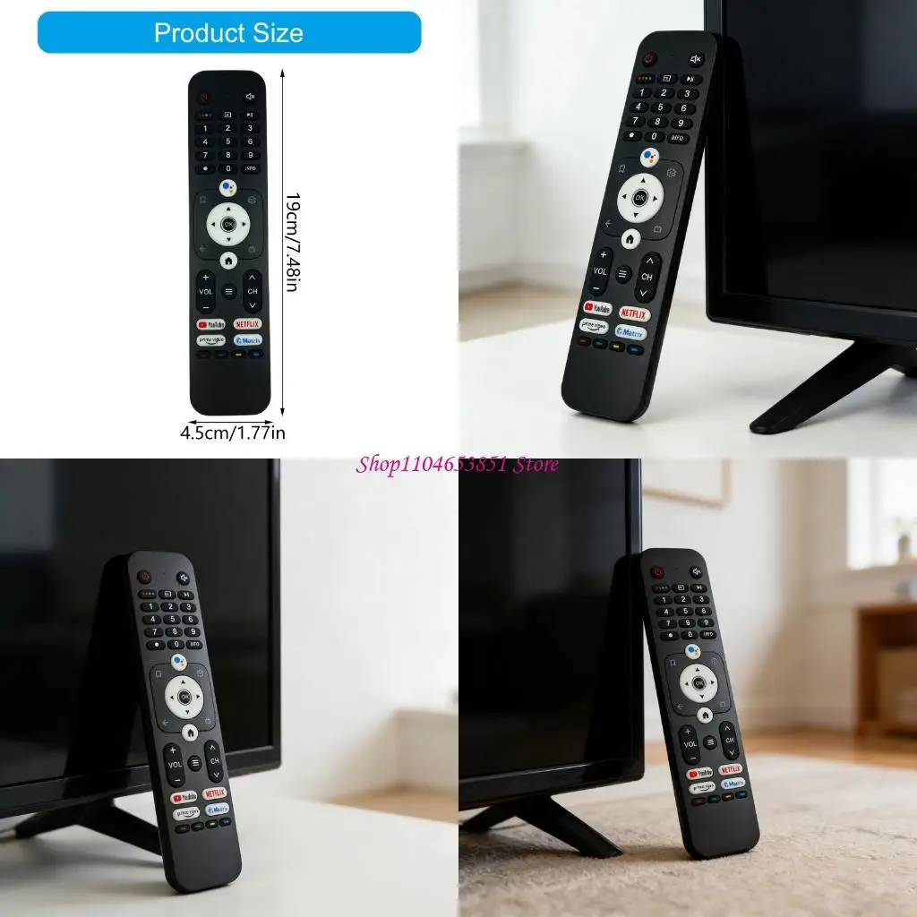 Ergonomic U31 Voice Remote Control Comfortable Grip Reducing Hand Fatigue During Prolonged Use ‌H43K66UG