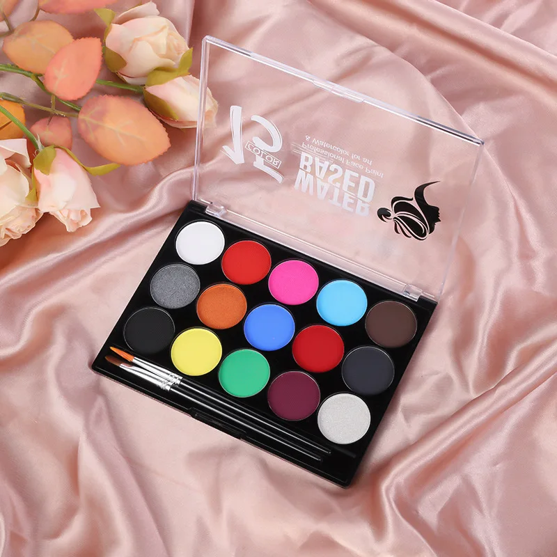 Kit de pintura facial a base de agua, acuarela para arte, Halloween y Navidad, fiestas de disfraces, Cosplay, Baby Shower, eventos deportivos