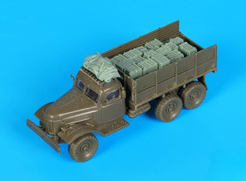 

1/72 Scale Die-Cast Resin Model Assembled Kit Soviet Army Truck Accessories Set (No Car) Unassembled and Unpainted