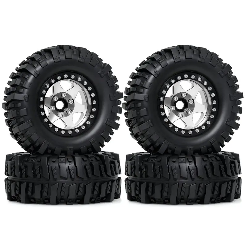 

Колесные диски MACH-Metal 1.9 Beadlock с шинами 95 мм для внедорожных RC-моделей 1/10 Axial SCX10 III AXI03007