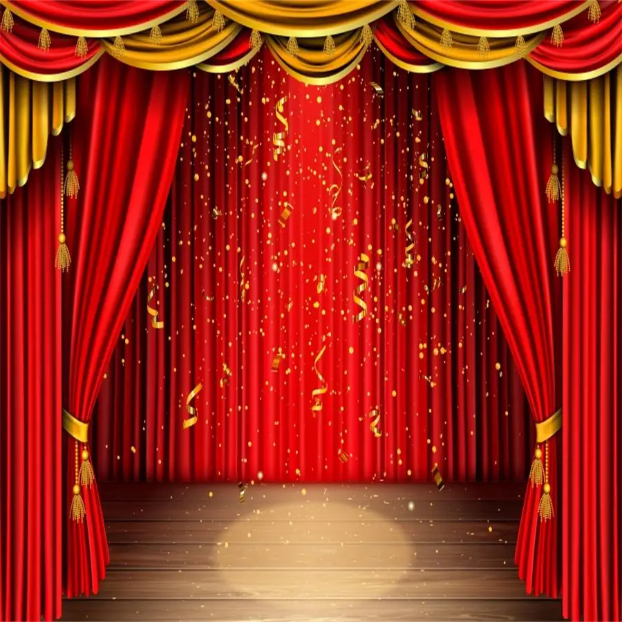 Red Carpet Stage Backdrop Movie Night VIP Birthday Party Star Awards Film Ceremony Festival Celebration Photography Background