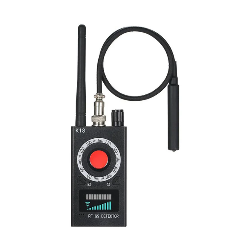 Wireless RF Signal Detector Bug GSM GPS Tracker Mini Camera Finder Camera scansione a infrarossi AI Standby rilevamento automatico K88