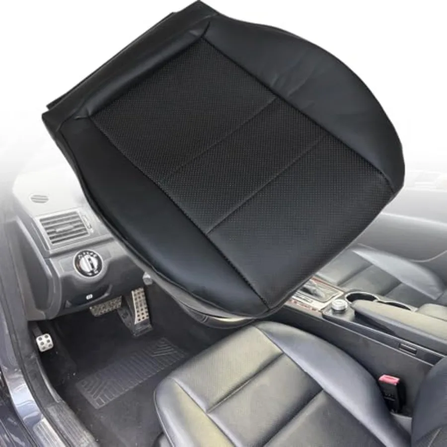 

Microfiber Leather Driver Side Bottom Replacement Seat Cover Compatible with Mercedes Benz C250 C300 C350 2008-2014 Compatible