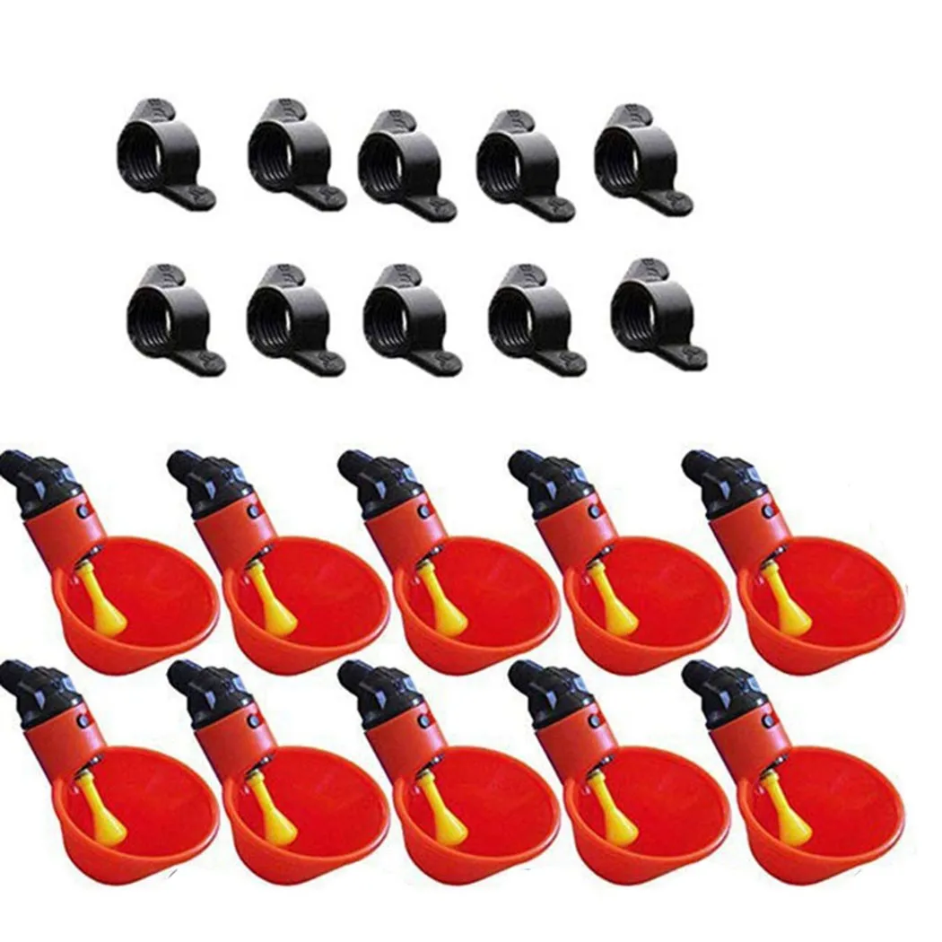 Bebedero para Aves de Corral, Recipiente para Beber para Pollos, Soporte para Vasos de Bebida para Grillos, Bebedero Automático Esférico de Plástico para Palomas