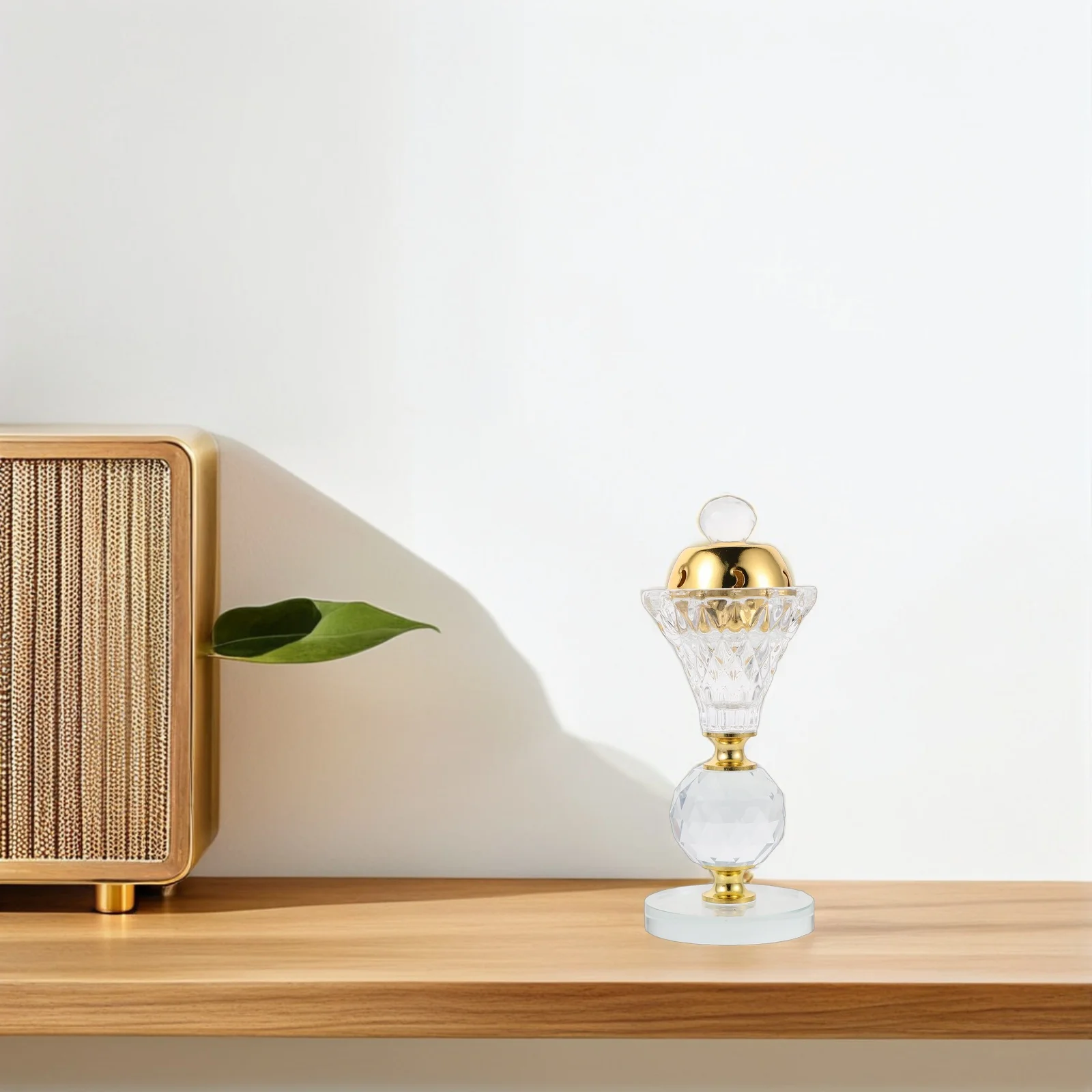 

Арабская курильница из прозрачного стекла и хрусталя для ароматерапии, спа, дома, офиса, портативный декоративный ароматизатор