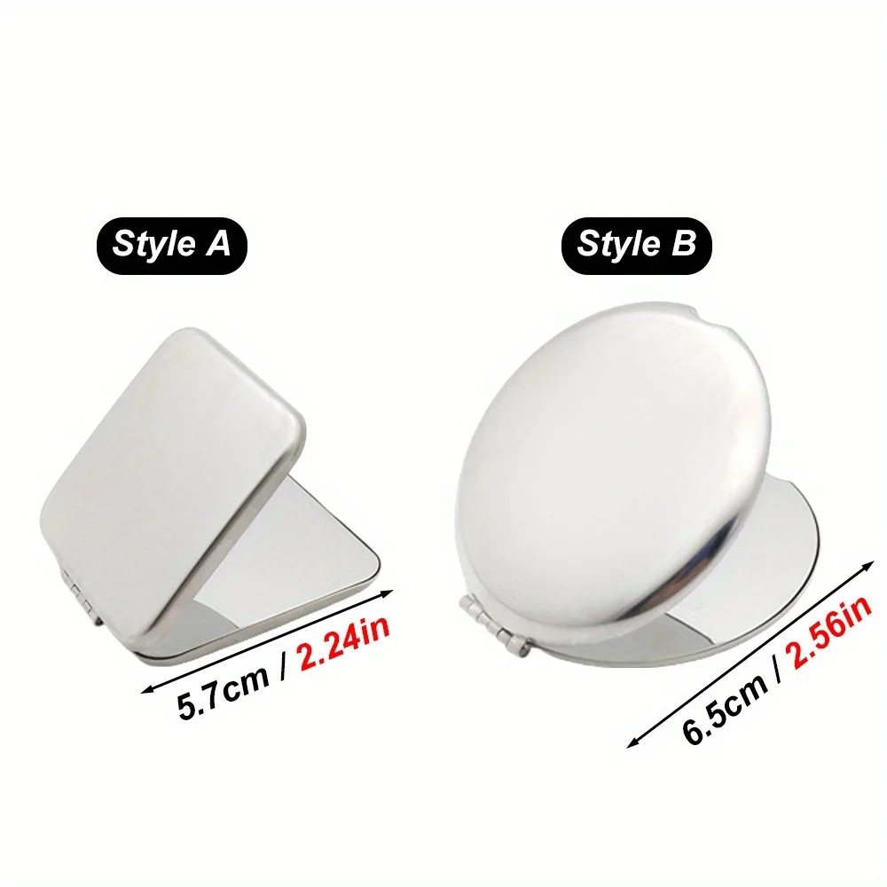 1PC Handheld Makeup Mirror Girl Cute Small Mirror Portable Student Rotating Mirror for Purse & Travel Cosmetic Beauty Tools