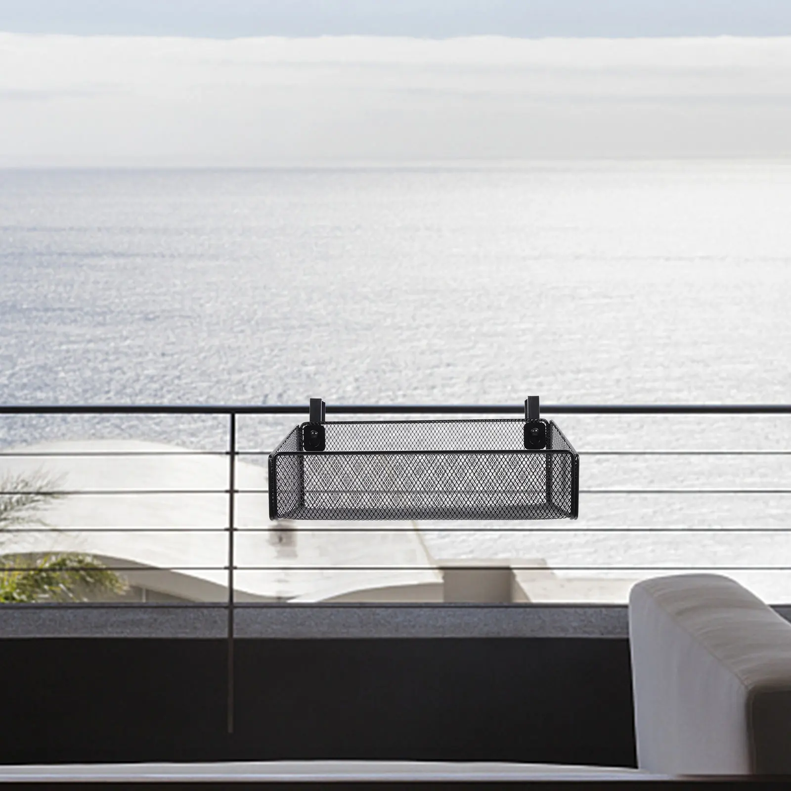 

Metal Mesh Basket Extra Strong Hanging Storage Basket for Bedside Dorm Use Large Capacity Household Organization Tidy Your Room