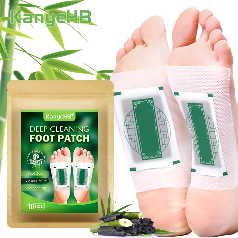 

10Pcs/Bag Foot Detox Patch Deep Cleaning Foot Pad With Adhersive Foot Care Tool Improve Sleep Relief Stress Slimming Patch W029
