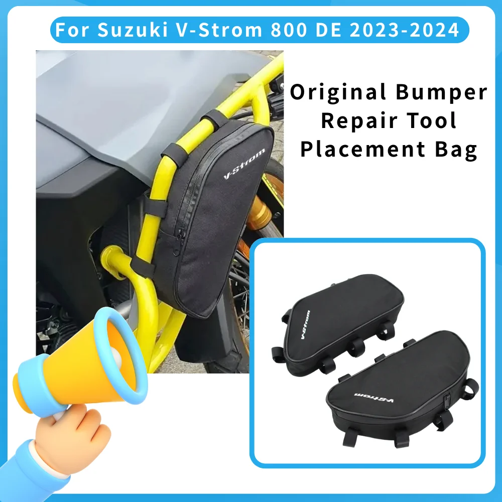

Original Crash Bars Tool Bag for Suzuki V-Strom 800DE 2023-2024 Waterproof Motorcycle Adventure Kit Portable Repair Tool Set