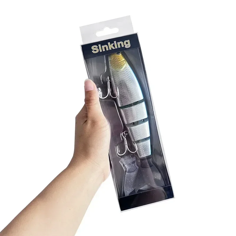 

Многосоставная приманка для плавания, 53 г, 105 г, тонущие воблеры Crankbait, 4 секции, большая рыболовная приманка, окунь, сома, щука