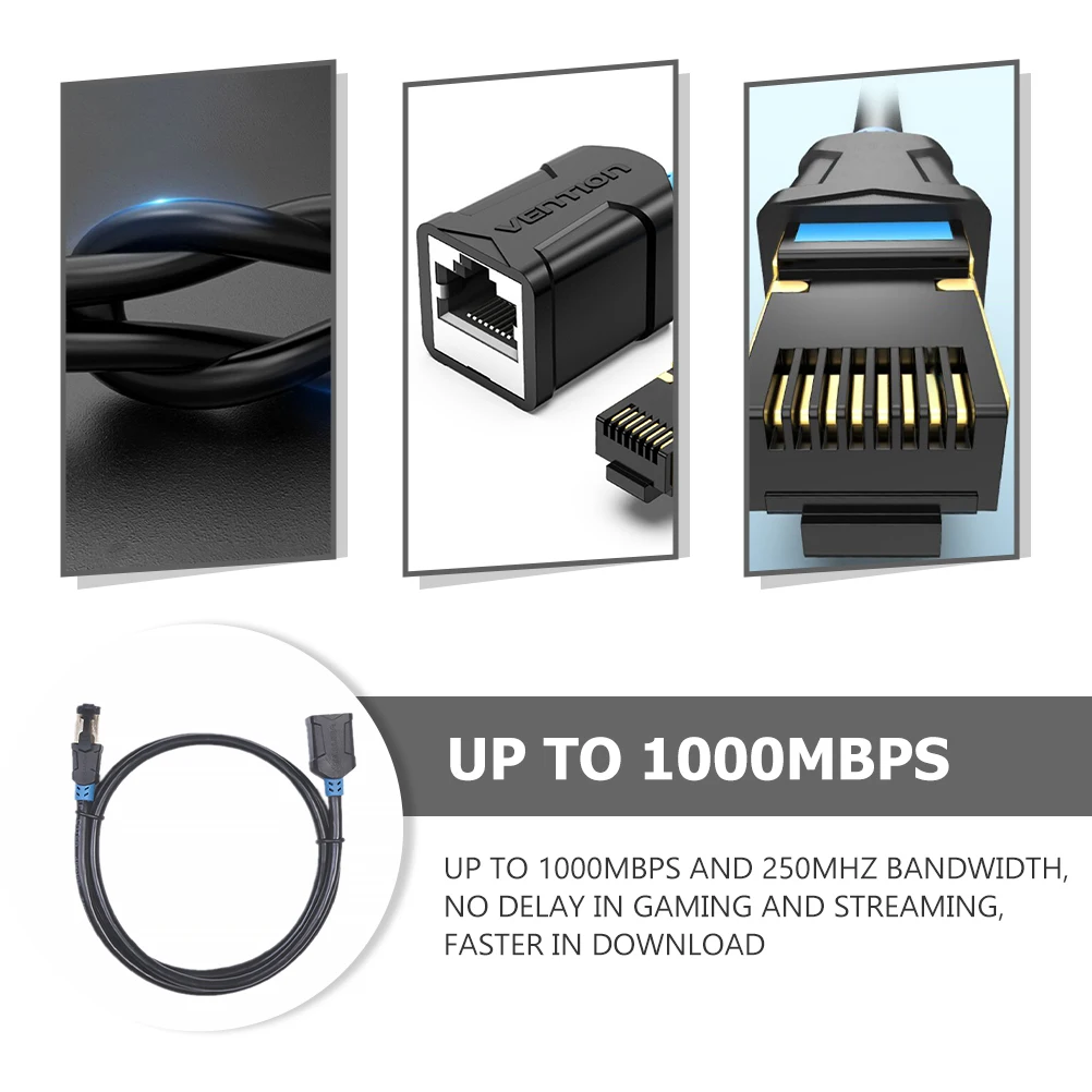 

Extension Cable 1000Mbps Shielded Network Patch Cord Ethernet LAN Extender Desktop Notebook Router Oxygen Free Copper