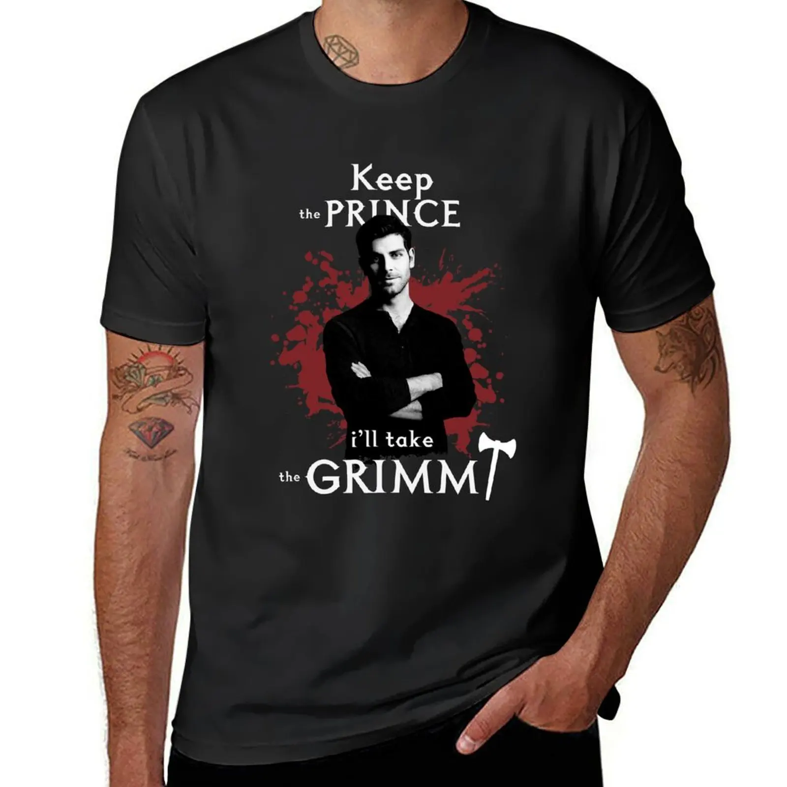 Keep the prince, I'll take the Grimm T-Shirt oversized heavyweights vintage workout shirts for men