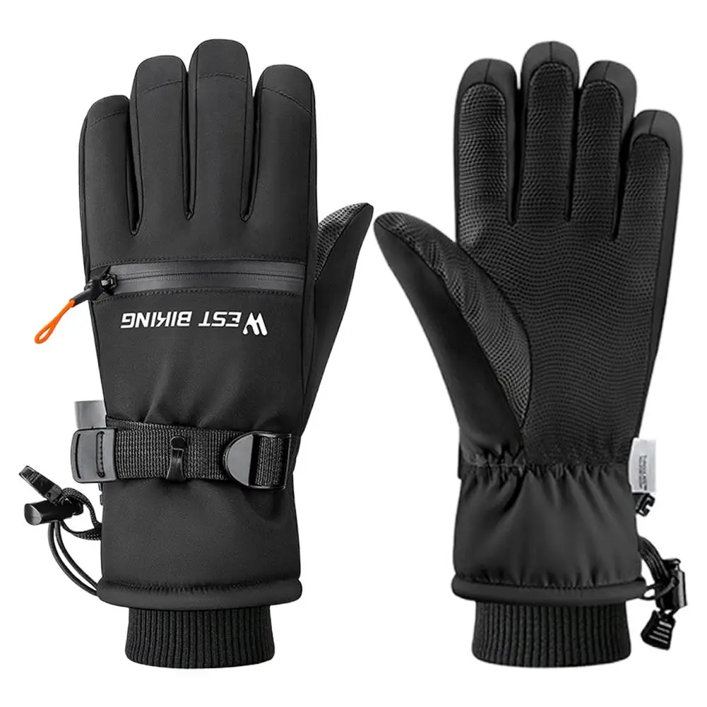 

Winter Ski Gloves for Women Men Solid Color Windproof Warm Gloves Waterproof Touch Screen Gloves Cycling Sports Accessories