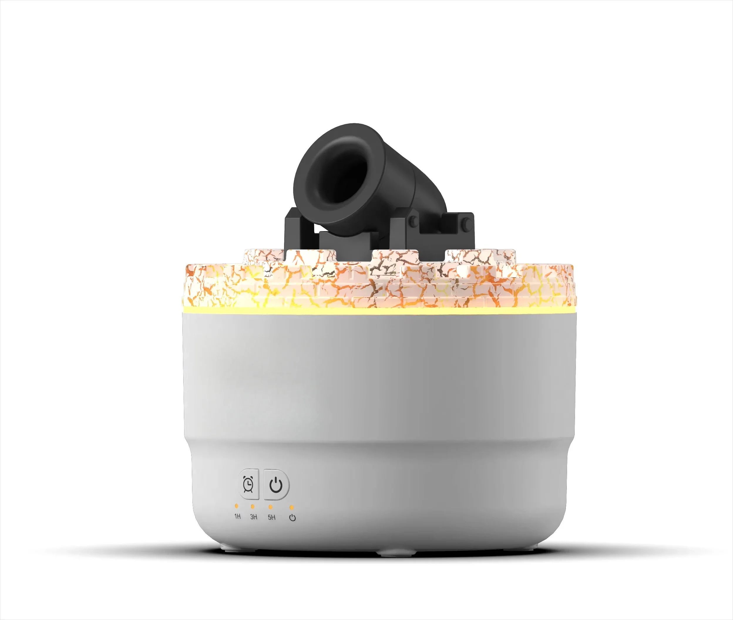 Portable Ultrasonic Volcanic Lava Crack Aroma Diffuser Air Purifier Jellyfish Design Humidifier for Home Office Decor