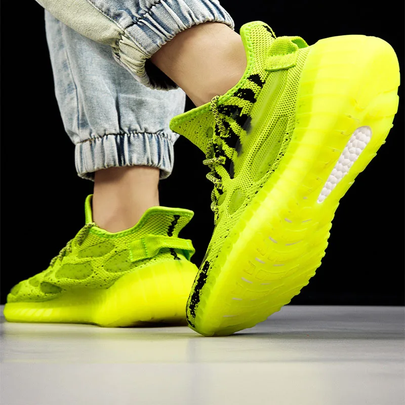 Fashionable And Versatile Luminous Coconut Shoes, Summer Breathable And Lightweight Korean Version Sports Shoes