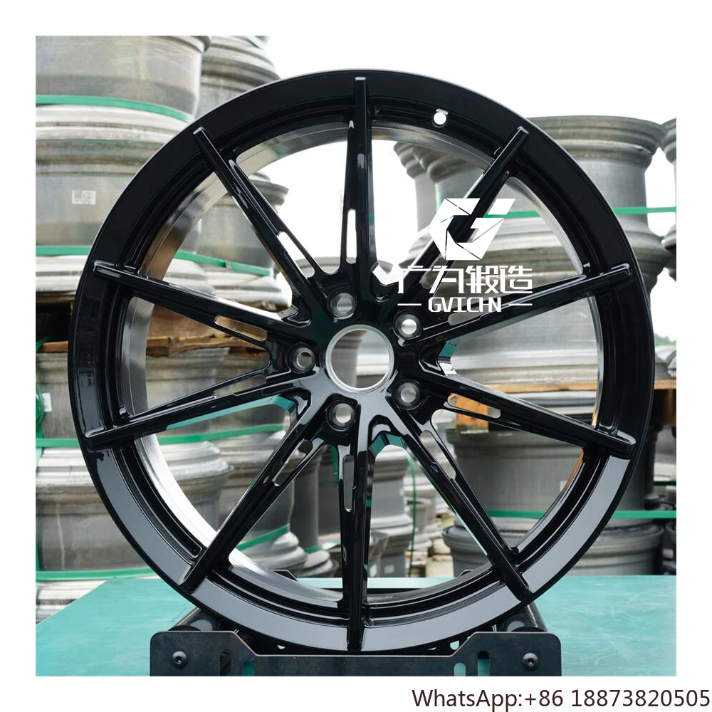 

Обод из алюминиевого сплава, черные кованые колеса по индивидуальному заказу 5x112 5x120 5x114,3 5x130 18 19 20 21 22 23 24 дюйма