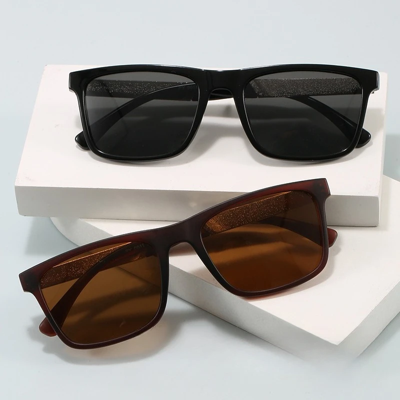 

​​2025 Square Sport Sunglasses Men, Polarized Glass UV400 Driving Retro Luxury Viral Lightweight​​