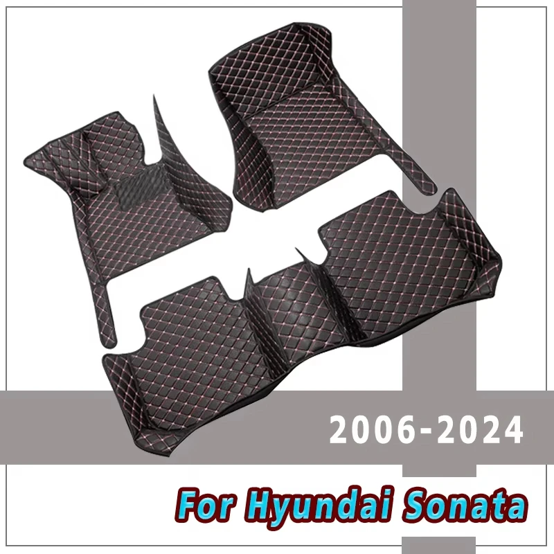 Car Floor Mat For Hyundai Sonata 10th YF LF NF 2024 2023 2022 2021 2020 2019 2018 2017 to 2006 Carpets Auto Interior Accessories