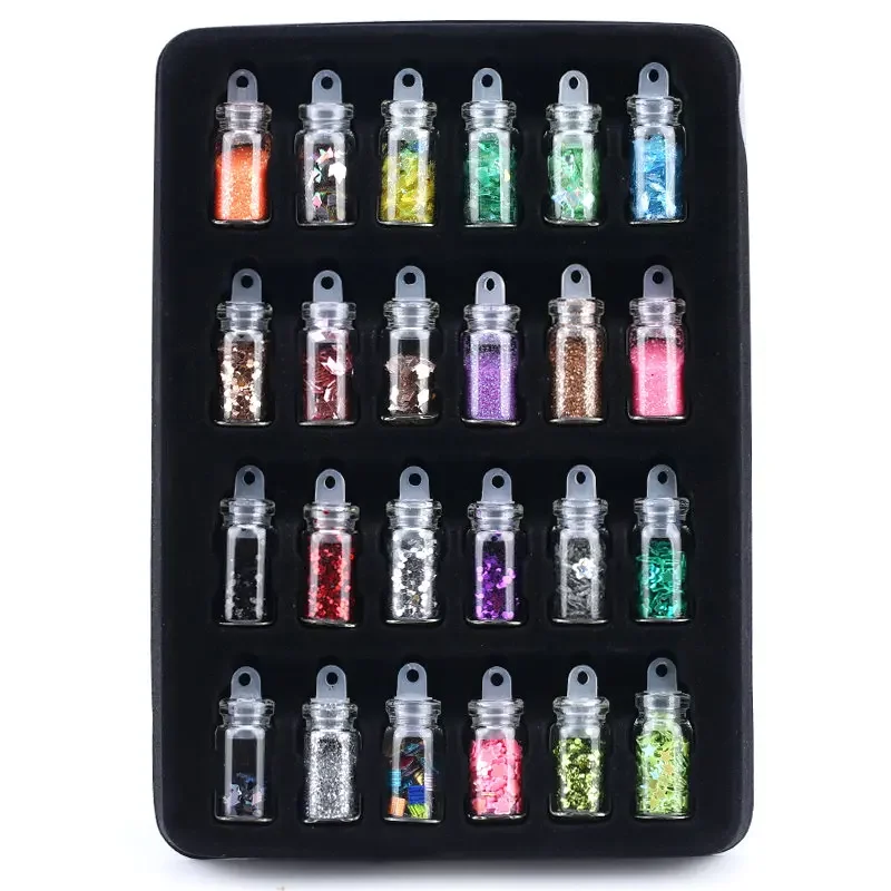 Epoxy Filling Set with Sparkling Glitter Powder