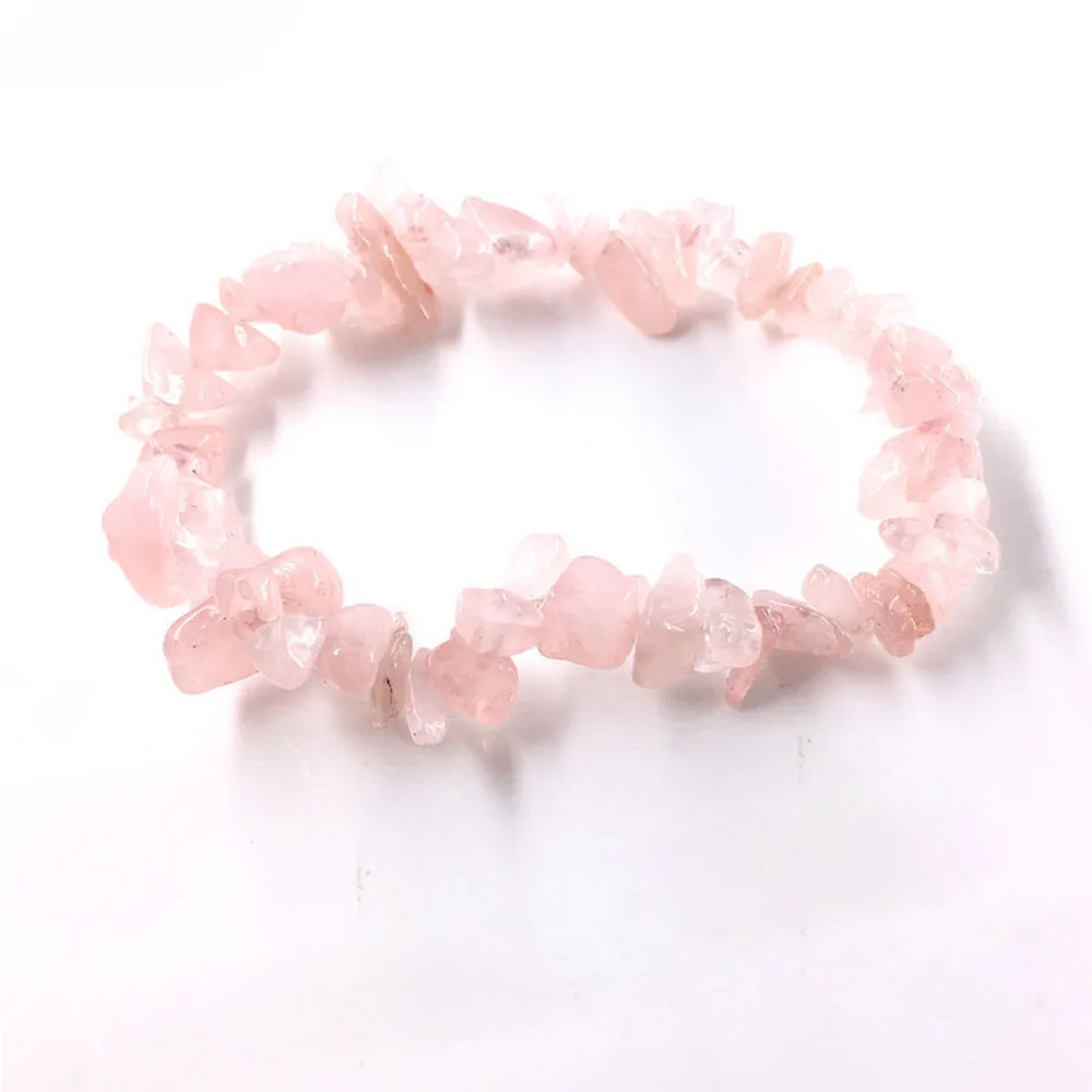 official-website tiki 11 Color Irregular Natural Gem Stone Crystal Beads Nuggets Bracelets Quartz Wristband For Women