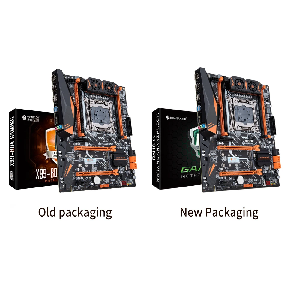 HUANANZHI X99 BD4 LGA 2011-3 XEON X99 Motherboard supports Intel E5 2640 2666 2670 2696 2678 V3 V4 DDR4 RECC NON-ECC NVME NGFF