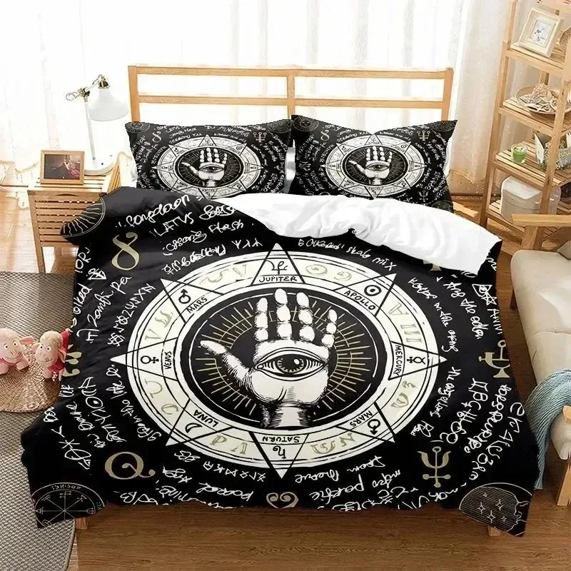 Sun and Moon Constellations Zodiac 3D NEW Duvet Cover Pillowcase Bedding Set Adult Boy Girl Bedroom Children Single Double Large
