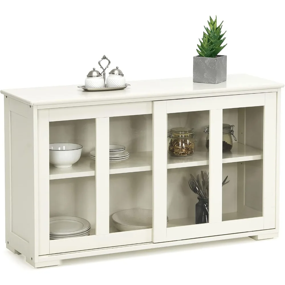 Costzon Cream Sideboard Cabinet, 42