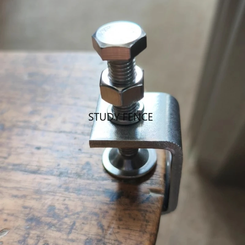 

2 шт., U-образный зажим из нержавеющей стали 304, стальная труба, C-образный зажим, шестиугольное квадратное крепление, бытовые крепежные детали, фурнитура, аксессуары