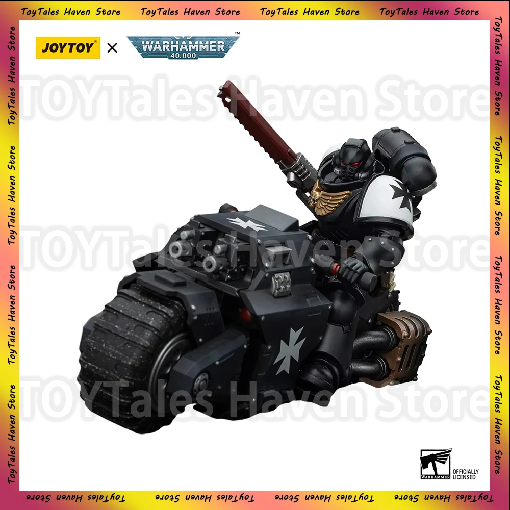 Original JOYTOY Warhammer 40k 1/18 Action Figures Anime Space Marines Black Templars Outriders Brother Valtus