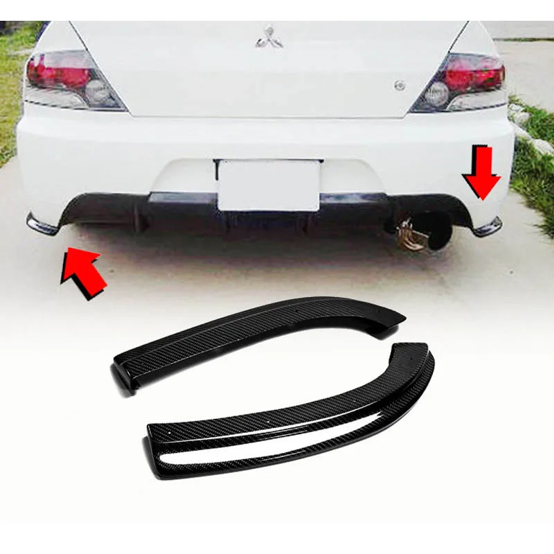 

For Mitsubishi Evolution EVO 8 9th Generation JDM Rear Bar Corner Modification Carbon Fiber Rear Lip