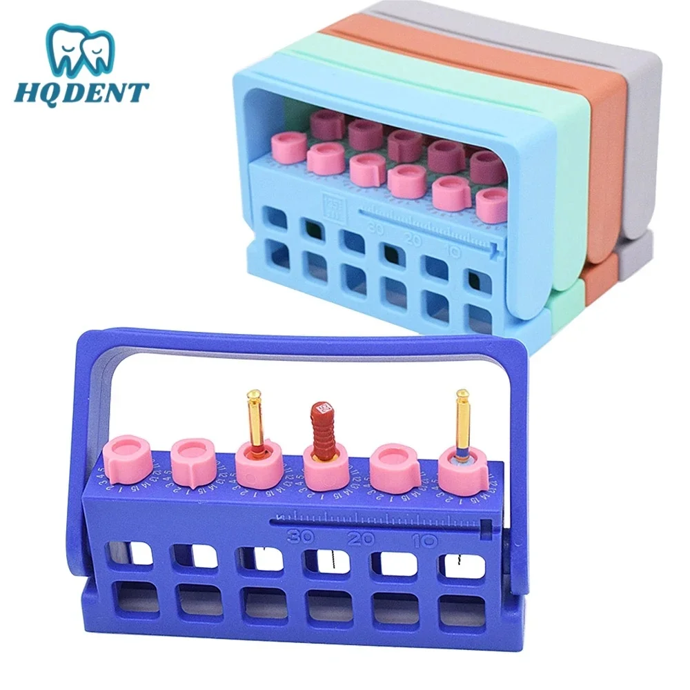 Dental 6 Holes Autoclavable Root Canal Disinfection Box With 15 Times Memory High Quality Endo Holders