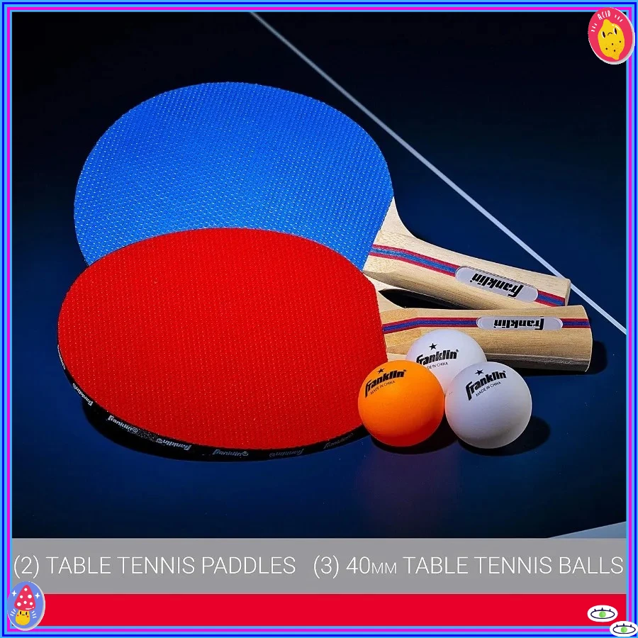 مجموعة تنس الطاولة العائلية 2-4 لاعب، مجموعة كاملة للمدافين والكرات لمتعة الأماكن المغلقة والخارجية، لعبة رياضية للأطفال والكبار