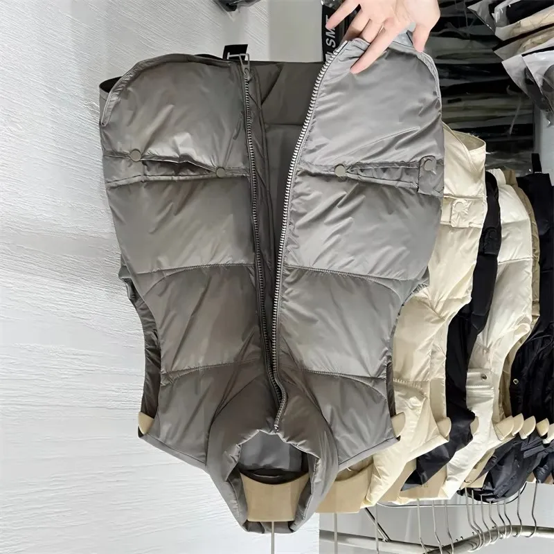 

Short Down Cotton Vest Jackets Women's Spring Autumn 2025New Loose Sleeveless Coat Warm Tank Waistcoat Top Female Outerwear Tops