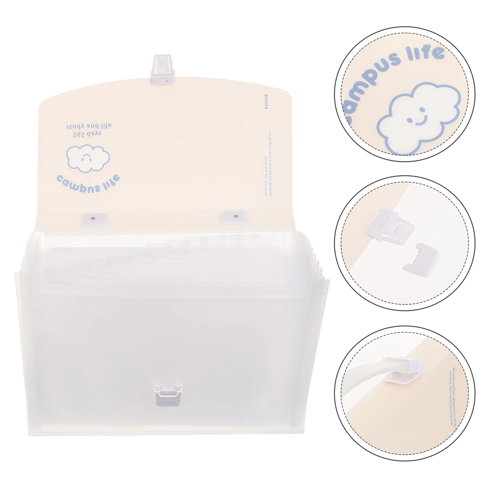 

Sturdy Expandable File Folder Organizer Portable Accordion Document Holder Large Capacity Anti Fouling Easy Clean Plastic Paper