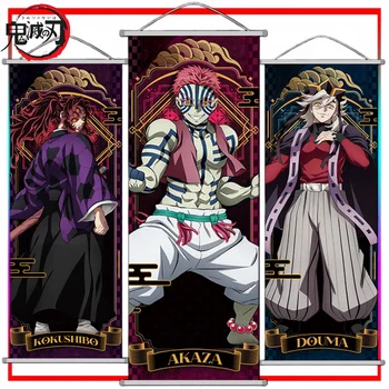 Póster de Pared de Demon Slayer, Decoración de Pared con Diseño de Akaza