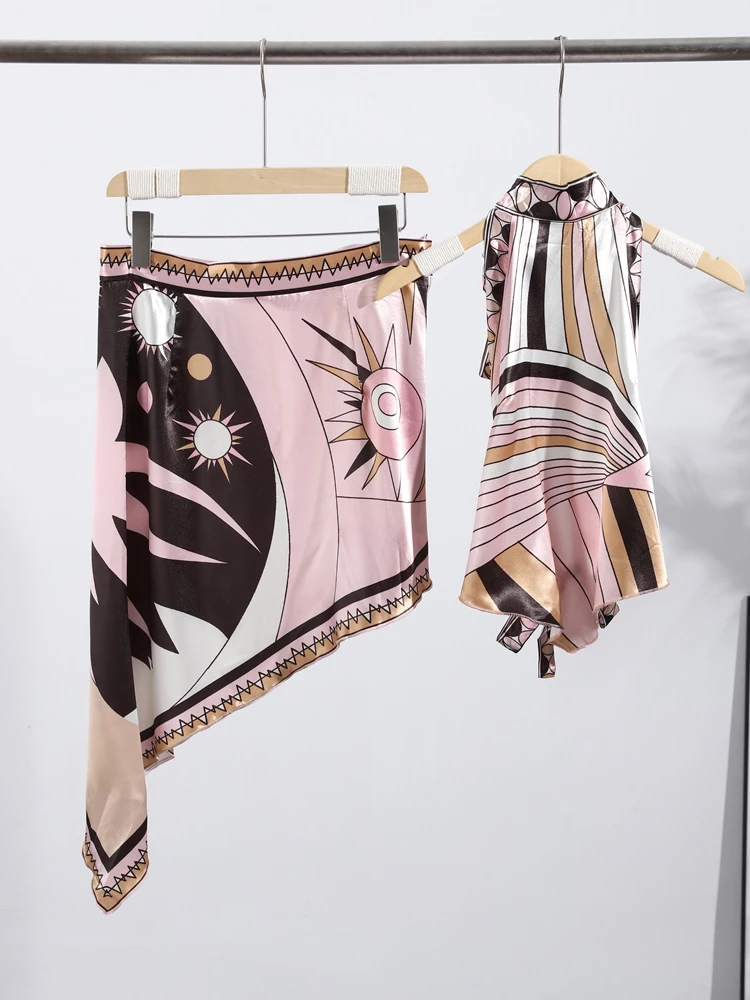 Conjunto Verano Mujer Estampado Geométrico - usage example